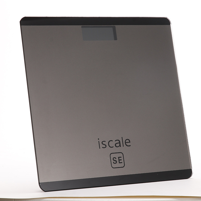 Color cuadrado 26cm Escala electrónica escala de peso escala del cuerpo escala de vidrio templado logotipo impreso joyería tienda de regalos