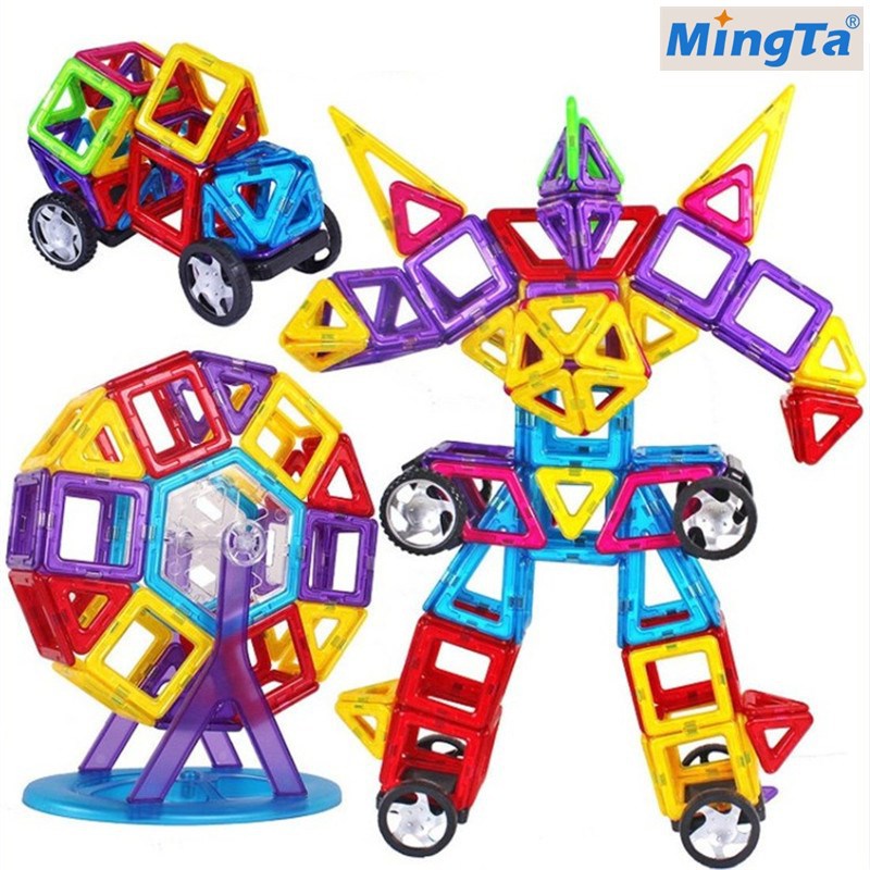 Ming tower Magnetic force At the age of 2 At the age of 3 4 years Early education Puzzle Toys At the age of 5 6 years 7 years children magnetic Construction of Building blocks