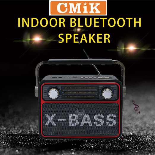 European and American retro radio, desktop for the elderly, old-fashioned card-inserting Bluetooth speaker, remote control FM medium wave and short wave broadcasting detail image 2