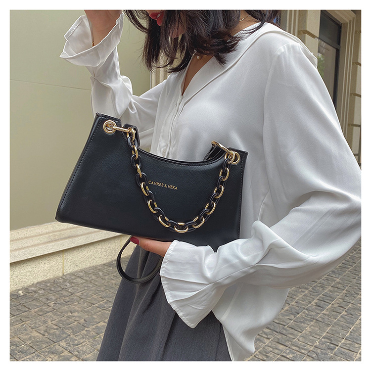 Popular New Fashion Simple One-shoulder Underarm Handbag Wholesale display picture 14