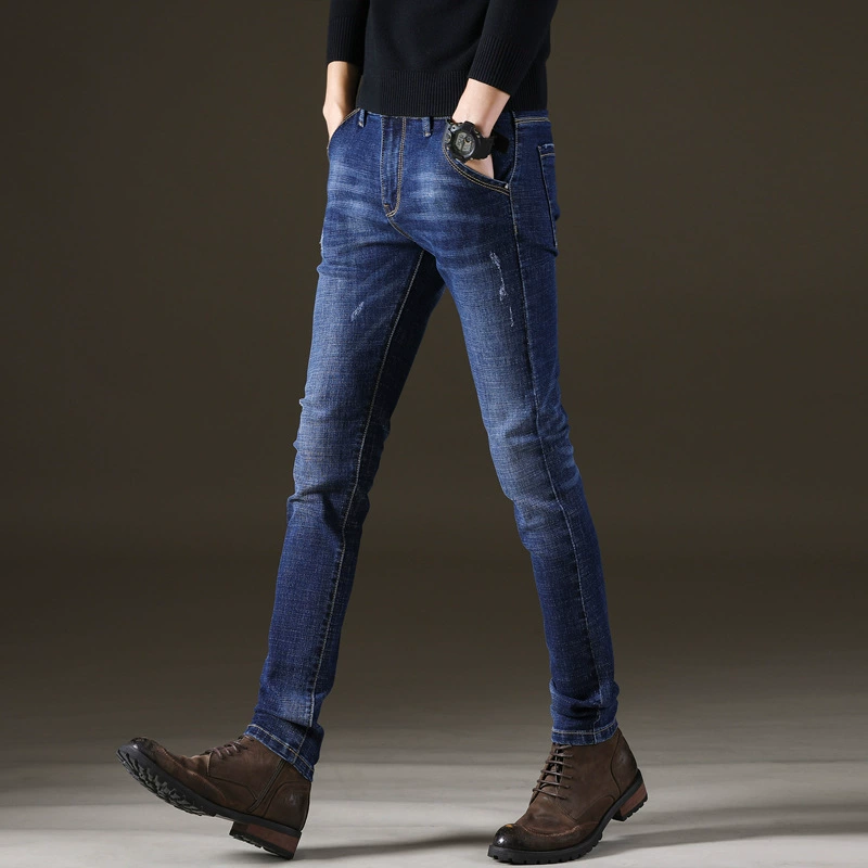 Jeans, fitted overall, fashionable trousers, loose straight fit, Korean style, mid rise, wholesale
