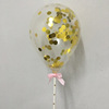 Colored paper, transparent nail sequins, balloon, decorations, wholesale, 5inch
