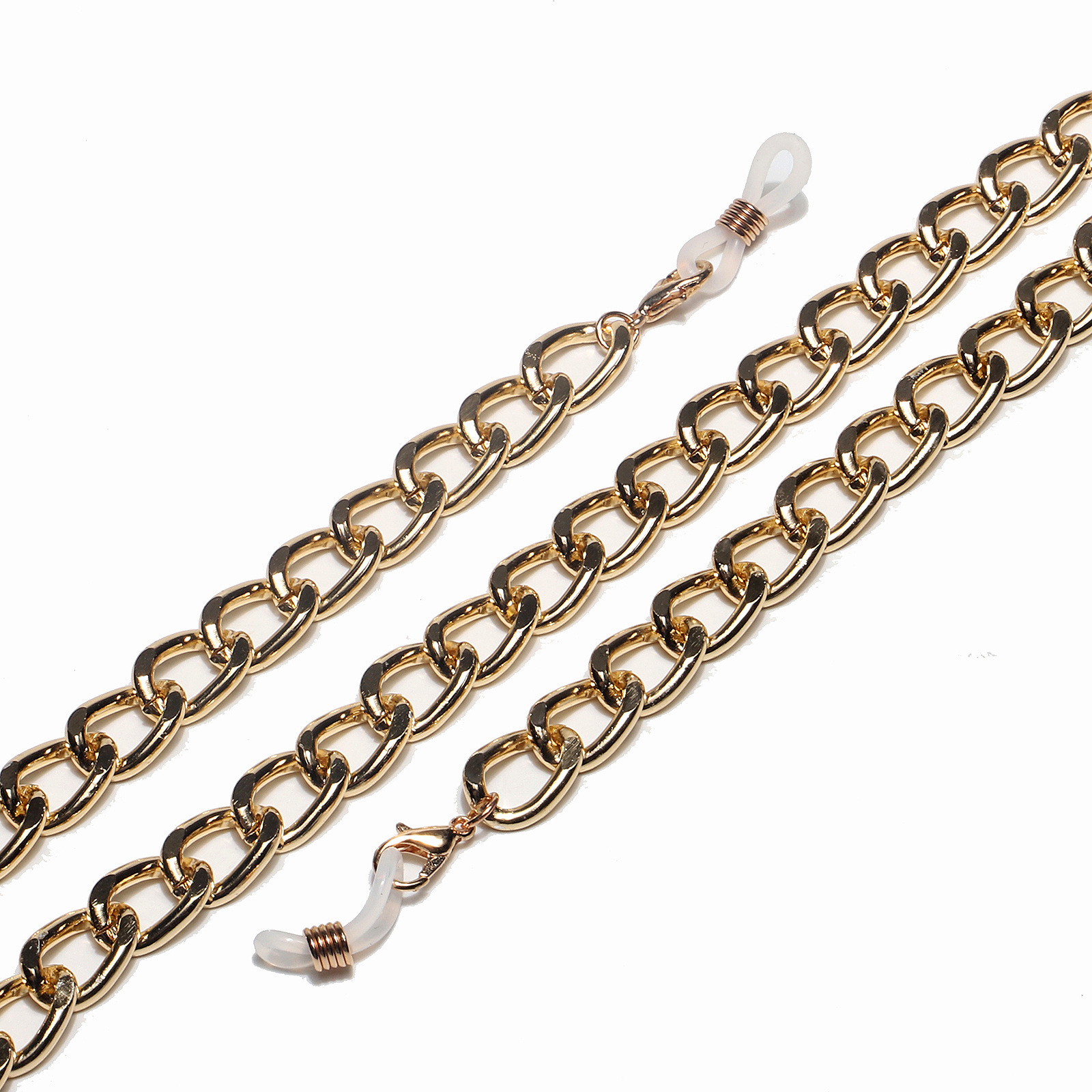 55g Weight Metal Material Gold Color Fashionable And Simple Color Retention Gold Thick Aluminum Chain Glasses Rope Metal Glasses Chain Wholesale Nihaojewelry 1