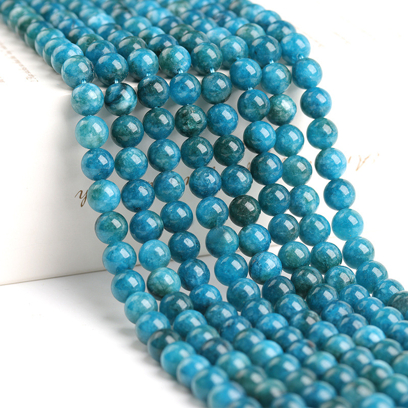 Natural Apatite Jade Loose Beads Plus Color Beads Handmade Semi-finished Jewelry display picture 3