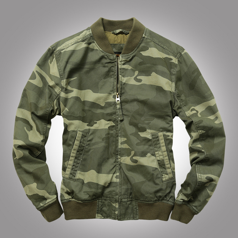 2020新款迷彩男外套阿美咔叽 夹克立领上衣修身夹克 男士休闲外套