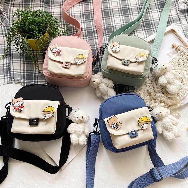 Nylon cute small bag female 2021 cow new...