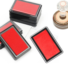 Office Finance Red Ink Pad Fast-Drying Ink, Portable Hand Journal Sign-In Finger Print Ink Pad Ink Finger Print Ink