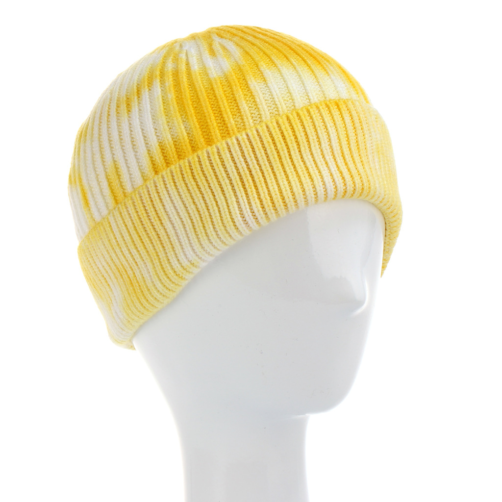 Autumn And Winter Knitted Tie-dye Cap display picture 5