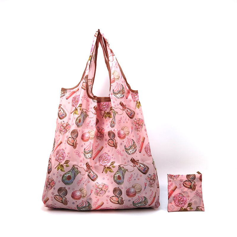 Bolso de compras de supermercado mediano de dibujos animados bolso verde bolso de moda bolso de compras plegable Portátil Bolsa de nylon impermeable image 69