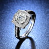 Ring with stone, wedding ring, internet celebrity, one carat, wholesale