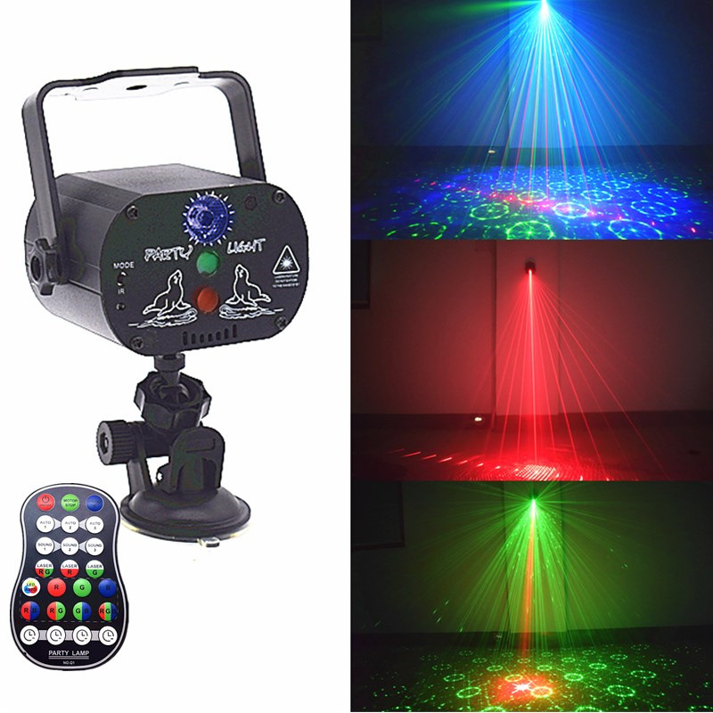 Transfronteriza mini luz láser USB controlado por voz cielo estrellado lámpara de proyección KTV bar etapa lámpara fiesta atmósfera lámpara de flash