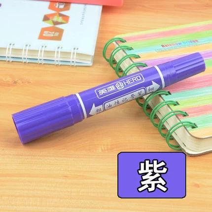 Гелевая/масляная ручка Hero 880 Art Color Painting Pen 24 цвета, двухсторонняя маркировочная ручка POP Pen Marker
