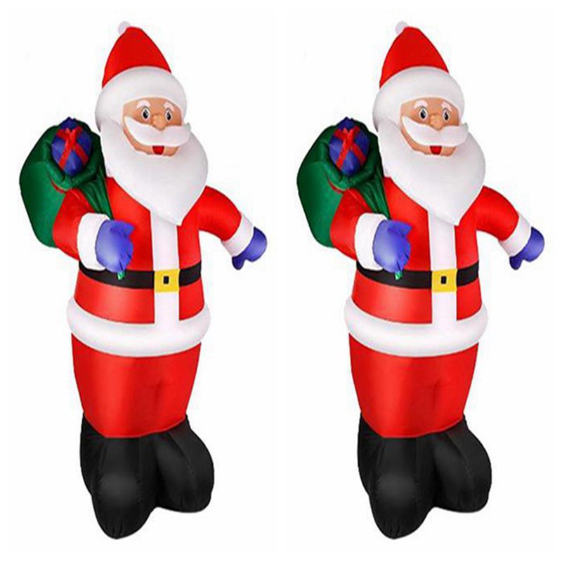 Amazon nuevo 2,4 m inflable Santa Claus regalo anciano decoraciones patio diseño partido preventa