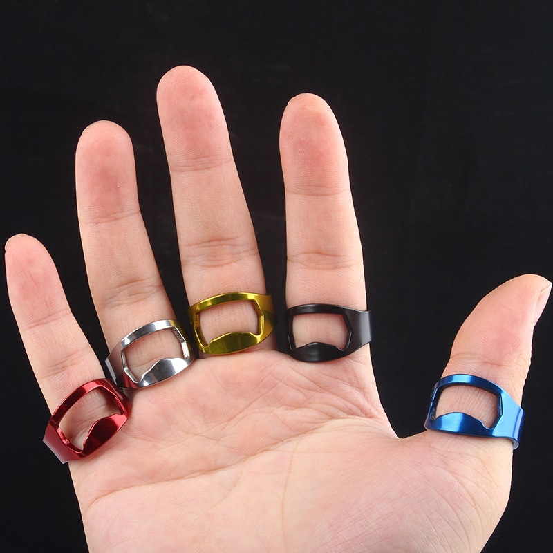 网红戒指开瓶器 手指开瓶器 酒吧创意指环启瓶器不锈钢戒指开瓶器|ms