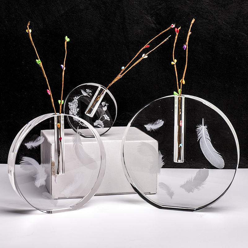 Creative transparent crystal resin decor for home use