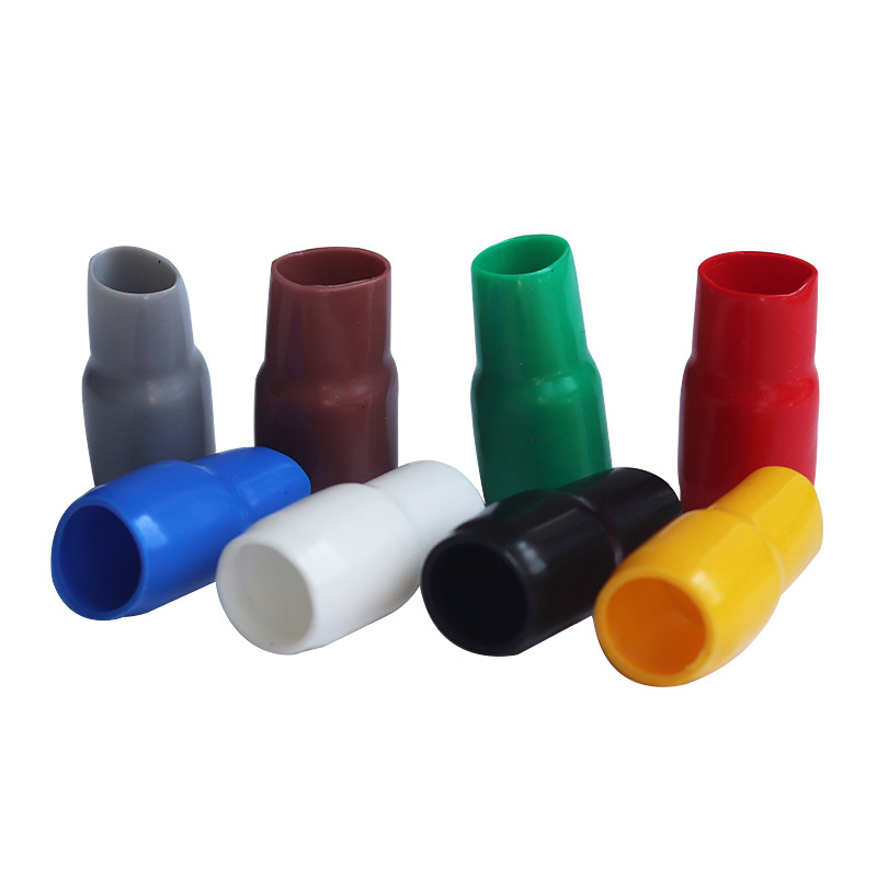 阻燃冷壓端子軟護套V14-16端子護套 絕緣套管 色套軟套管顏色齊全
