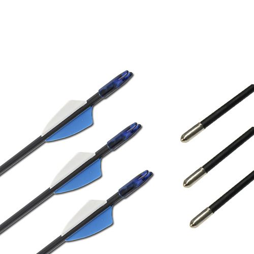 Children's arrow fiberglass arrow 6mm outer head round head fiberglass arrow practice training arrow recurve arrow bow and arrow