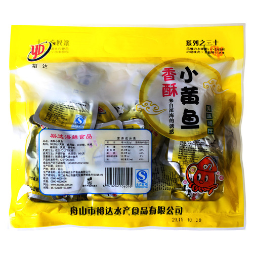 Yuda crispy yellow croaker 450g spicy yellow croaker dry goods snack ready-to-eat hairtail Zhoushan seafood specialty