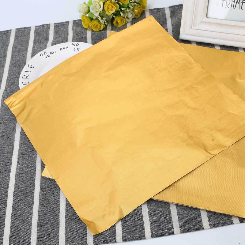 细格纹金色糯米蛋包装锡纸 可蒸煮不褪色 鸭蛋鸡蛋包装 15cm100张