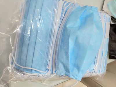 Shunfeng three layers Non-woven fabric blue disposable Hoods 100 Only installed Spot