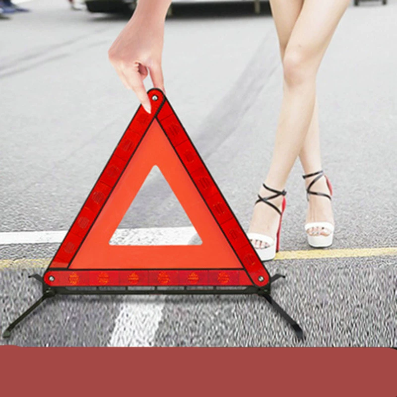 Retroreflective tripod, signboard, parking rack for car