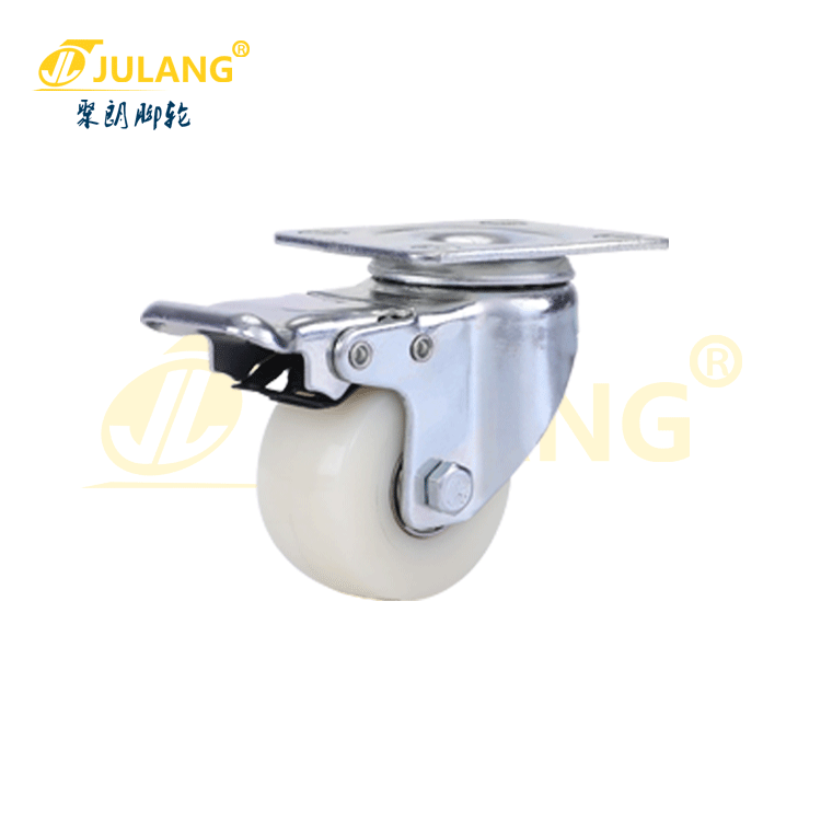 Rueda Giratoria para Muebles de Oficina de 2 Pulgadas de Nailon y PP con Freno para Carritos image 3