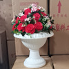 Plastic flowerpot, big decorations, 35 cm, wholesale