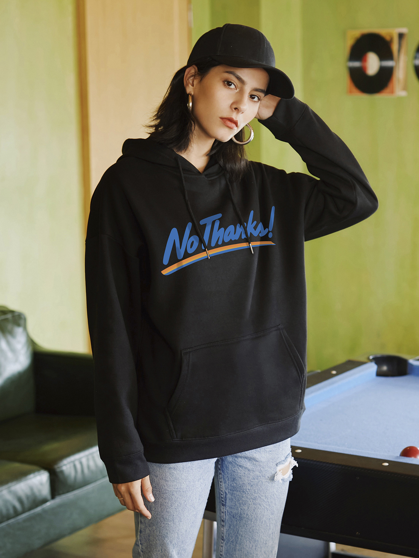 women hot autumn and winter hooded sweaters popular letter printing NSSN362