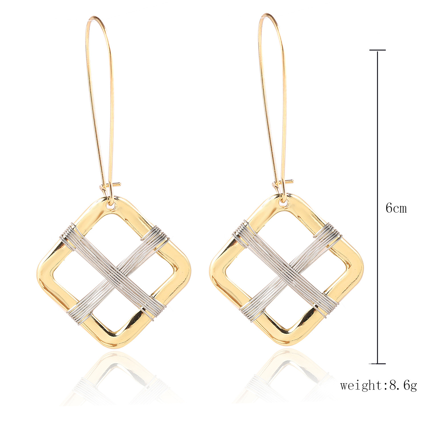 Nihaojewelry Creative Geometric Fashion Exaggerated Earrings Wholesale display picture 26