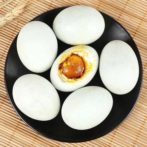Godan 20 pieces of oil yellow salted duck eggs with lead-free process hundred flower duck egg skin combination gift box, Dragon Boat Festival gift box for gifting