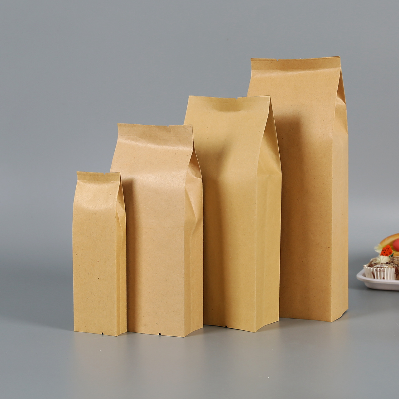 供应镀铝牛皮袋 牛皮镀铝茶叶包装袋 牛肉干食品牛皮袋牛皮铝箔袋