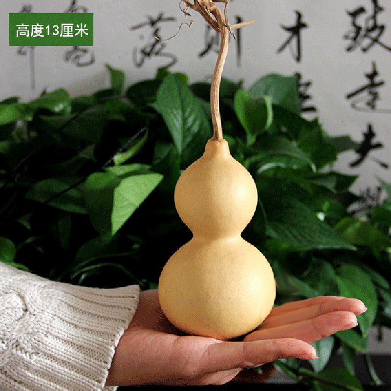 现货手捻把玩小葫芦 文玩带龙头葫芦摆件 天然素葫芦挂件