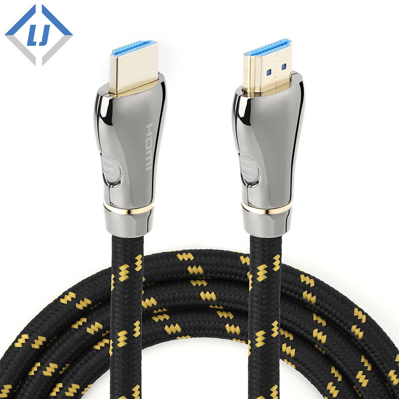 Manufacturer high quality 8K HD wire 4k * 2K 2160p wiring aluminum alloy with nylon mesh Manufacturer high quality 8K HD wire 4k * 2K 2160p wiring aluminum alloy with nylon mesh