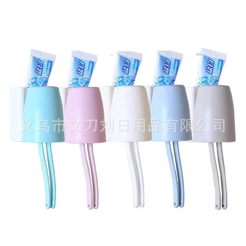 Креативная пластиковая чашка для зубных щеток Настенный держатель для зубных щеток Туалет Бесшовная настенная впитывающая чашка для набора зубных щеток для одиночного общежития