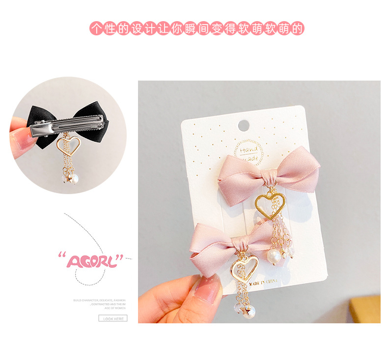 Cute Bow Hairpin display picture 2