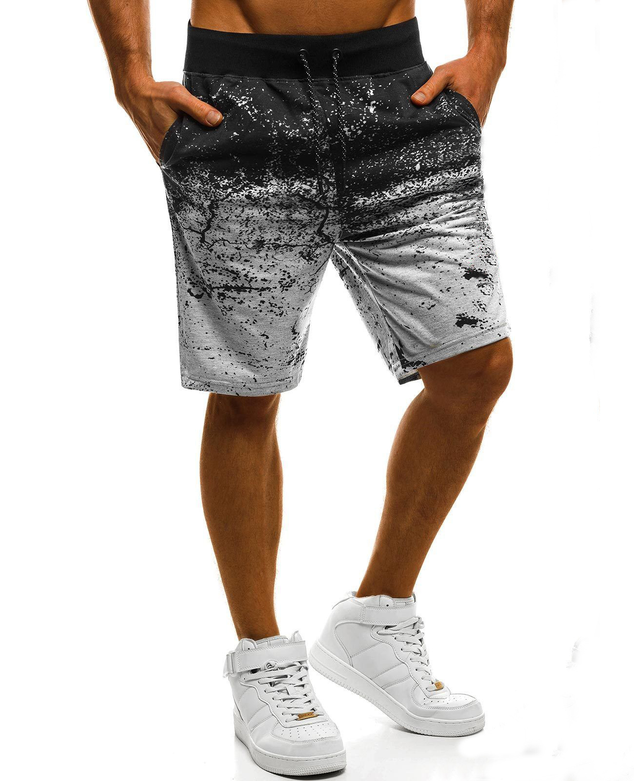 Summer Amazon men's casual shorts European and American style sweatpants slimmed down beach pants men 15 undefined