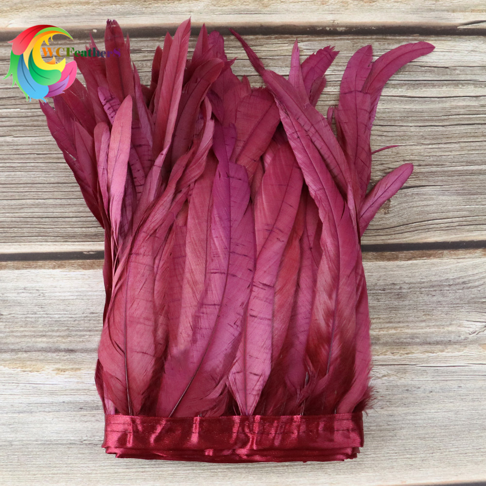 公鸡尾布边紫薇花边辅料鸡尾毛装饰羽毛彩色印第安头饰舞台装扮