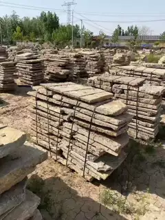 燕郊青石板各规格老石板批发大量老青石条价格各种旧石材批发报价