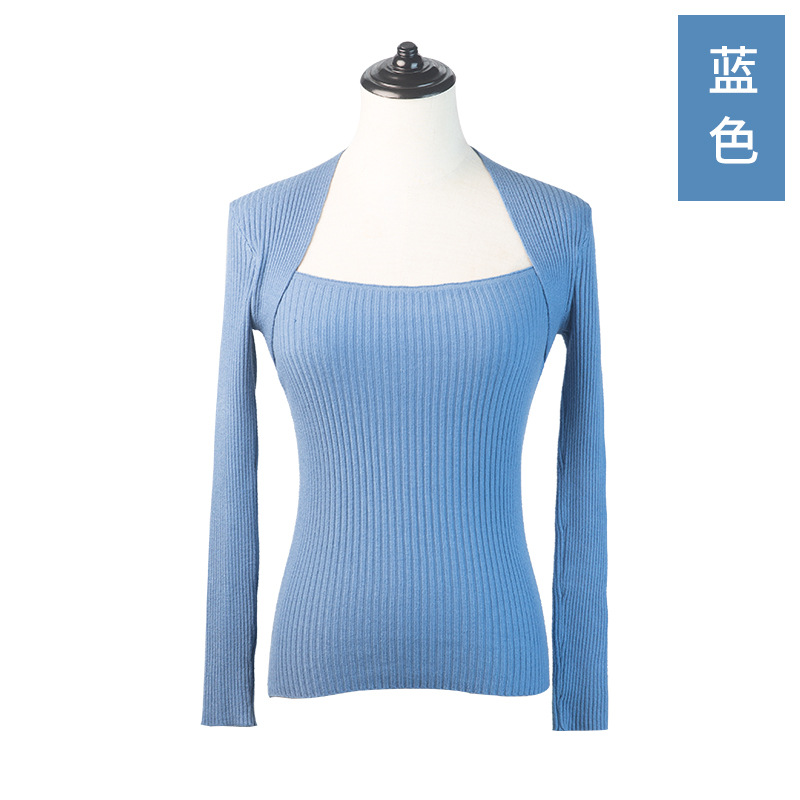Ropa de práctica de baile suéter de mujer adulto adelgazamiento ropa de entrenamiento de Ballet de manga larga abrigo de punto cálido superior Otoño e Invierno