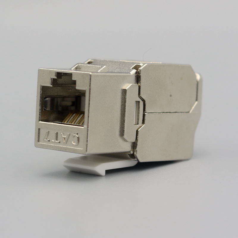 七类屏蔽网络模块插座免打电脑信息模块CAT7万兆网线宽带面板模块