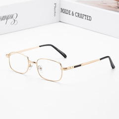 紅葉水晶眼鏡時尚簡潔全框金屬水晶老花鏡超清護目老人鏡廠家批發