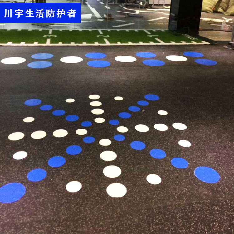 健身房私教橡胶地垫隔音减震彩色私教地垫室内健身私教地毯批发