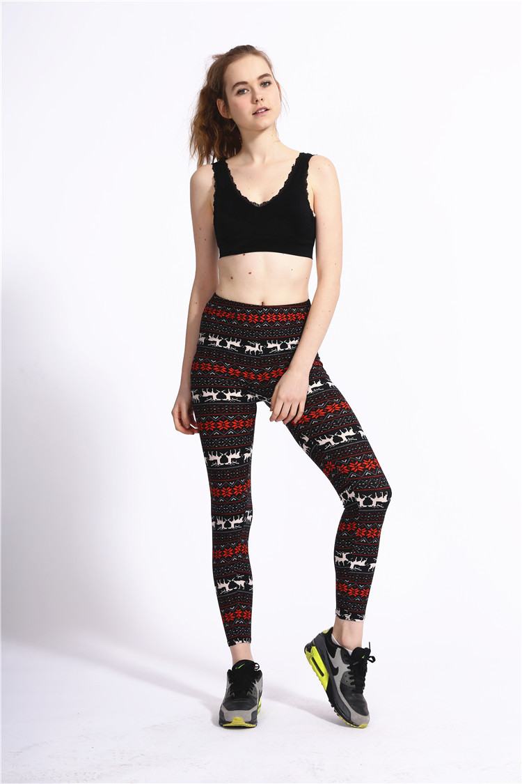 182g Weight Ankle-Length Pants Length Spandex, Polyester Fabric Type High Waist Waist Line Leggings Pants Type Stretchy Elasticity Daily Occasion Breathable Function Skinny Fit Type Christmas Festival Snowflake Pattern Winter, Autumn Season Women'S Gender Simple Style Style Women'S Daily Simple Style Snowflake Ankle-Length Leggings 87