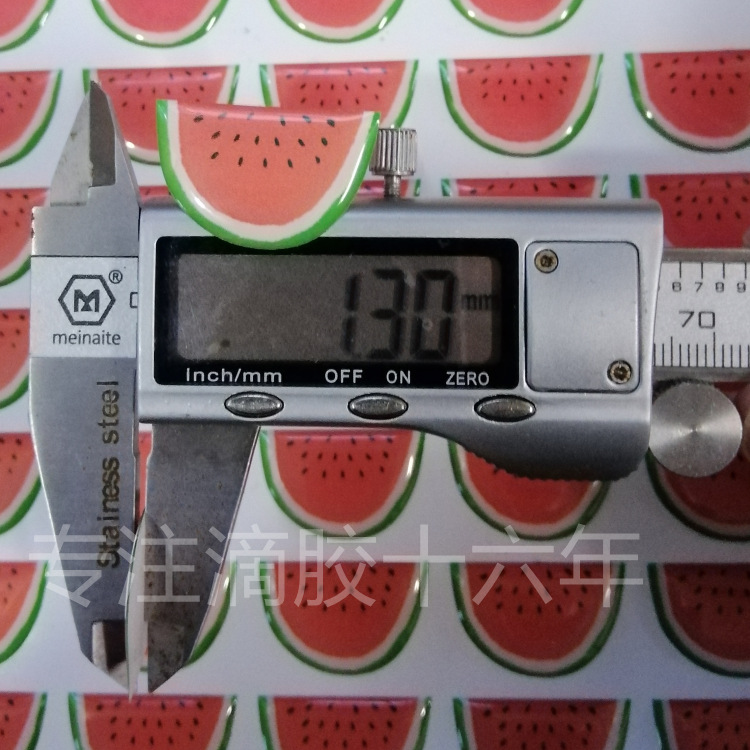 高透亮水果图片滴胶贴纸定制 柔软滴胶 给样参考