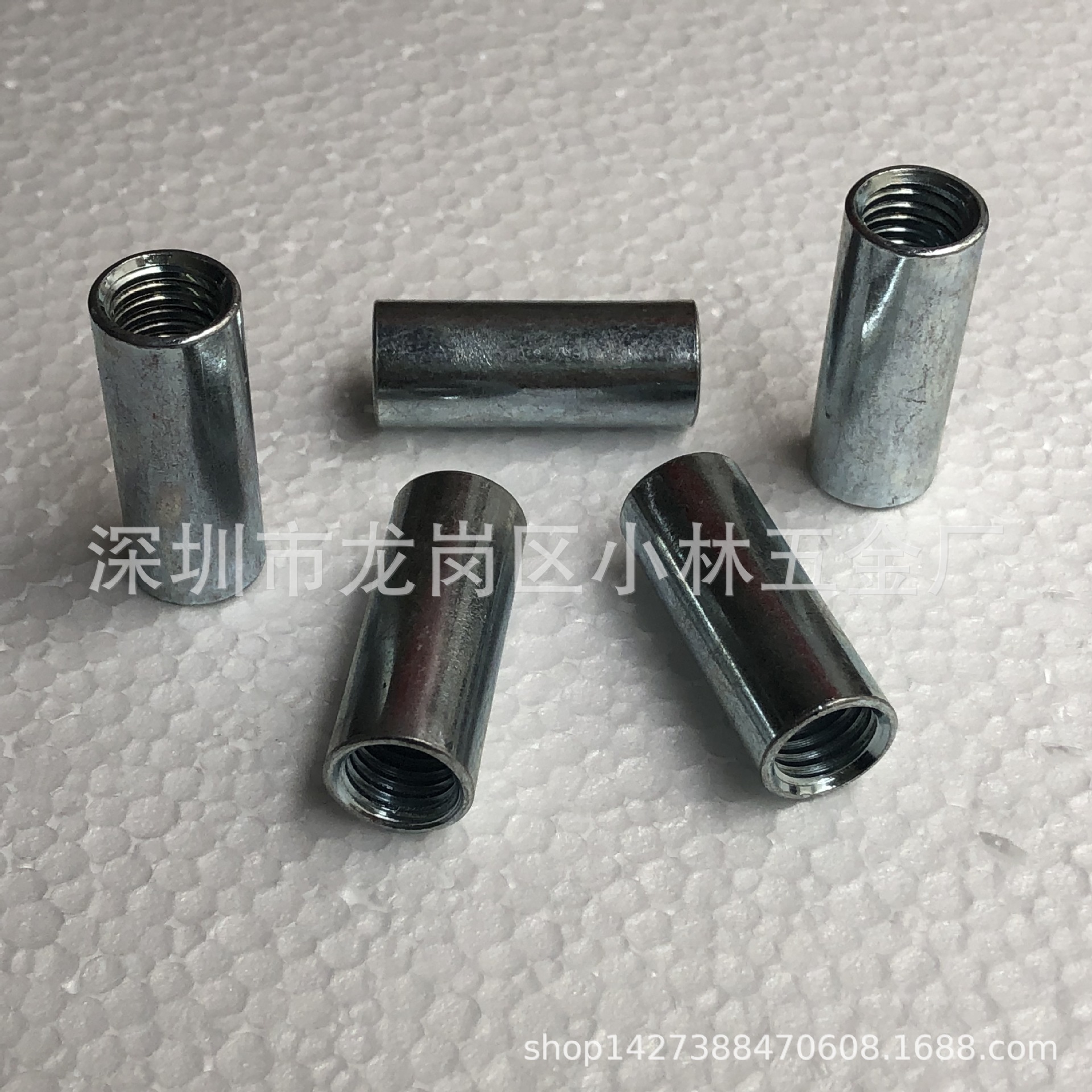 圆型螺母M12 接头螺母 加长圆型螺母 圆螺母 丝杆连接螺母 加长母