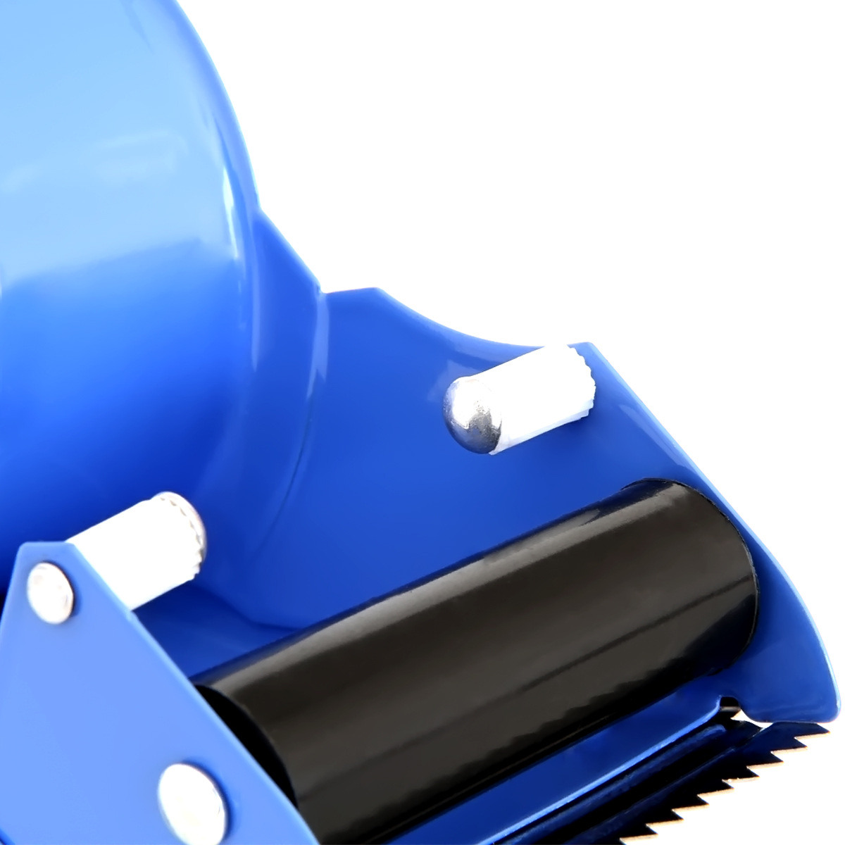 Cortador de Cinta Adhesiva Metálico Deli 0824, 6cm, Manual, para Cinta Transparente, Cuchillo Multiusos