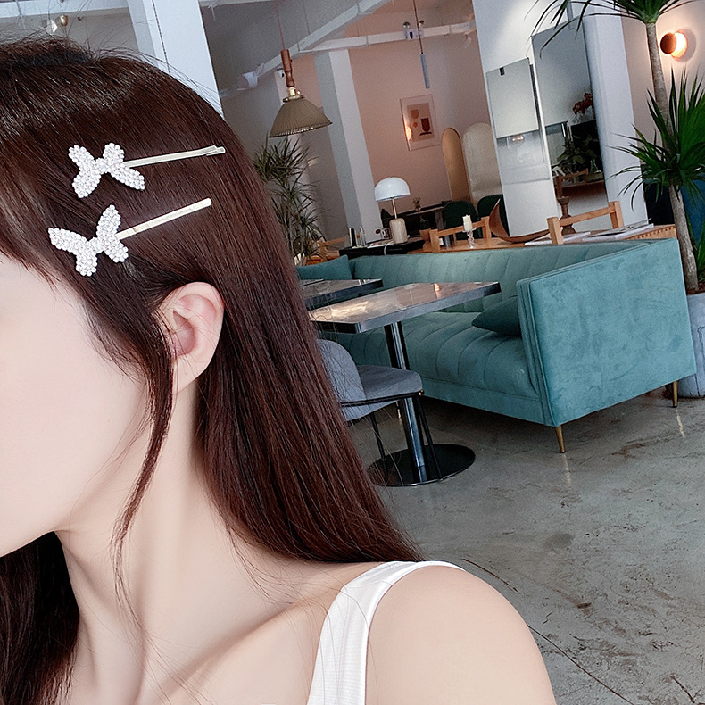 Little Fairy Hair Accessories Korean Small Butterfly Side Clip Girl Side Bangs Hair Wholesale Nihaojewelry display picture 1