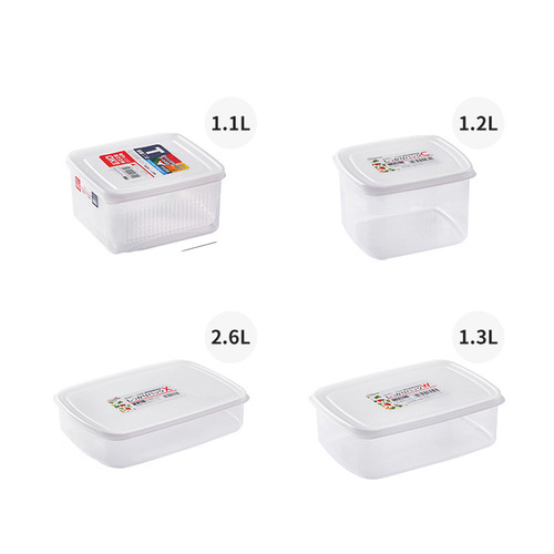 Japan imported crisper set refrigerator special seafood frozen storage box fruit and vegetable refrigerated sealed box