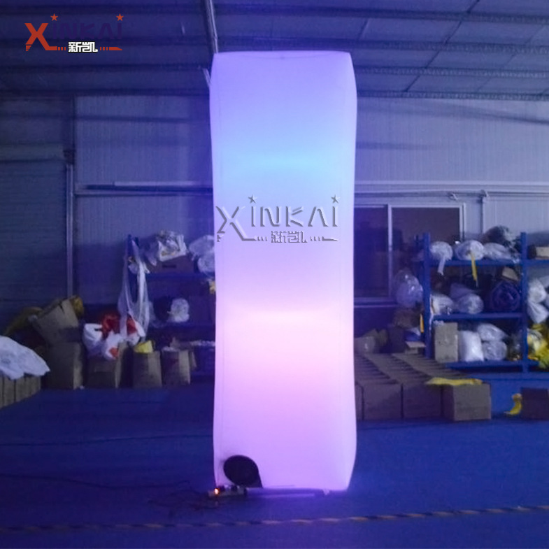厂家定制 场地布置充气LED灯柱 广告宣传灯柱 充气长方体灯光柱