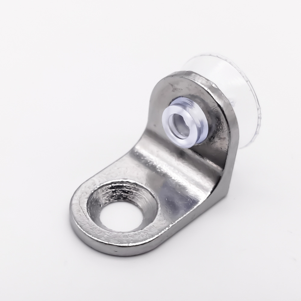 厂家直销 锌合金吸盘层板托隔板玻璃7字形加厚直角板托层板粒支架